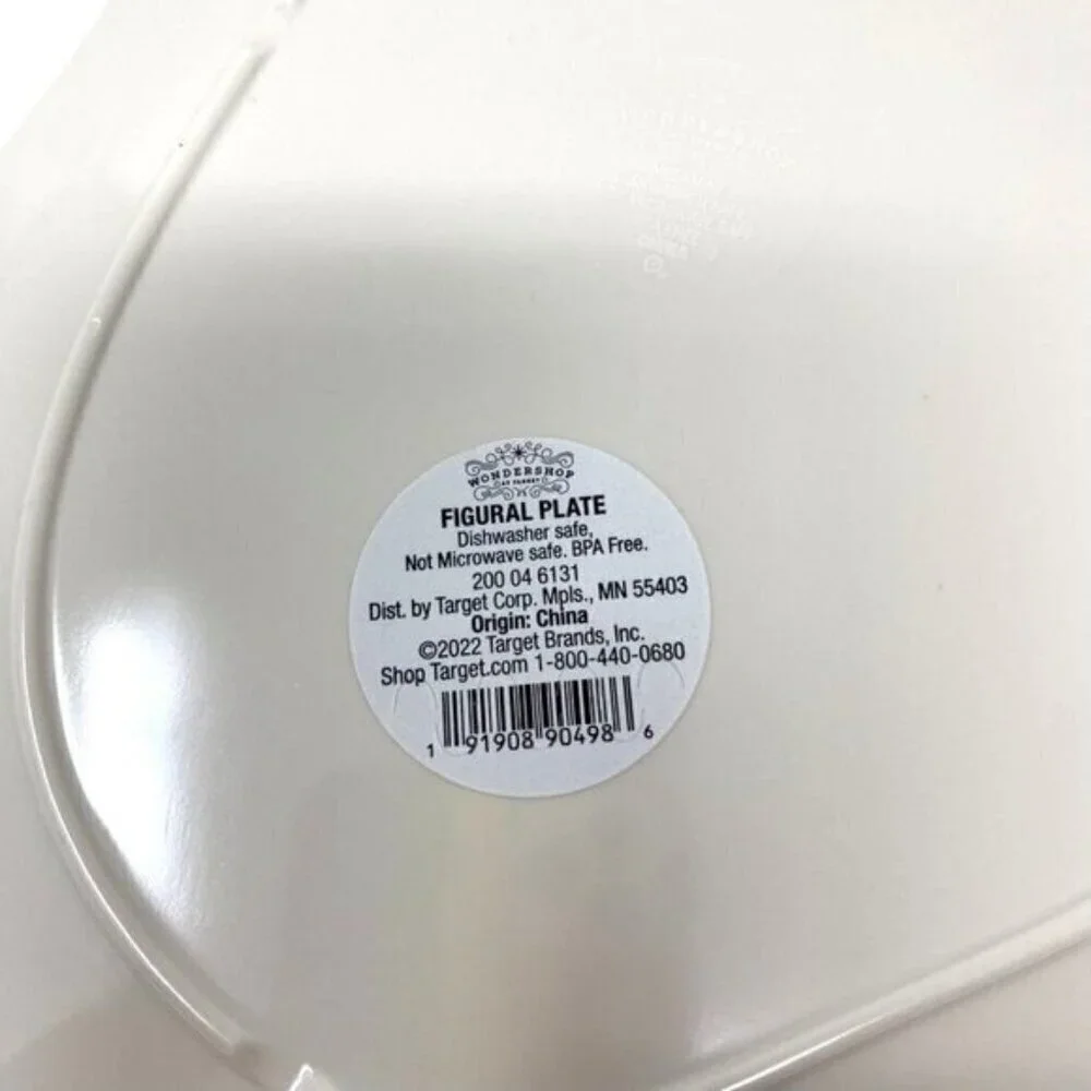 Target 2 Melamine Figural Santa Dinner Plates White - Wondershop™ Holiday